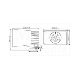 Slika za HORN SIRENA PS-350Q 110dB 12V DC