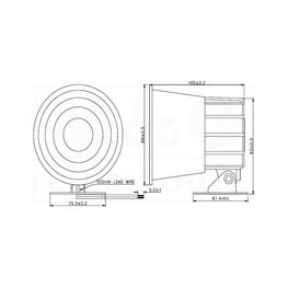 Slika za HORN SIRENA PS-380Q 110dB 10W 12V DC