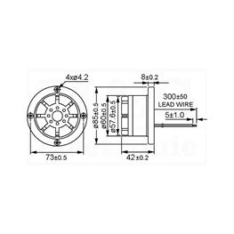 Picture of PIEZO SIRENA SP-532Q 105dB 12V DC