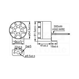 Picture of PIEZO SIRENA SP-552Q 105dB 12V DC