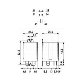 Slika za RELEJ FINDER 65.31 SPST-NO 30A 24V AC