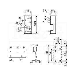 Picture of PODNOŽJE ZA RELE FINDER 95.13.2