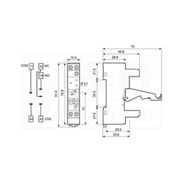 Picture of PODNOŽJE ZA RELE FINDER 95.83.3