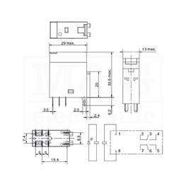 Slika za RELEJ OMRON G2R-2-SNI 2xU 5A 110V AC