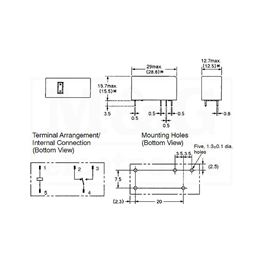 Slika za RELEJ OMRON G2RL-1 12V DC 1xU 12A