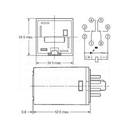 Slika za RELEJ OMRON MKS2PIN 2xU 10A DC 24V