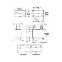 Picture of RELEJ OMRON G4A-1A-E-24VDC SPST-NO 20A