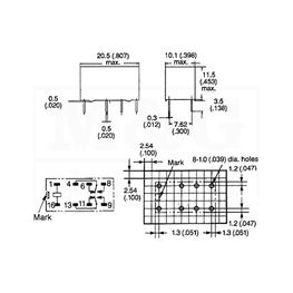 Picture of RELEJ OMRON G5V-2H1 12VDC 2xU 2A