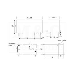 Slika za RELEJ OMRON G6RN-1A-5VDC   1xU 8A