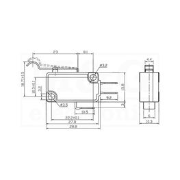 Slika za PREKIDAČ MIKRO Tip 04   250V 16A