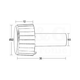 Slika za DUGME 22MM ZA OS.6,35MM GTC6M