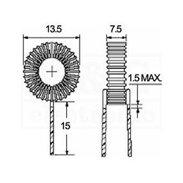 Picture of INDUKTIVNOST DPT0.22A3 22µH 3A