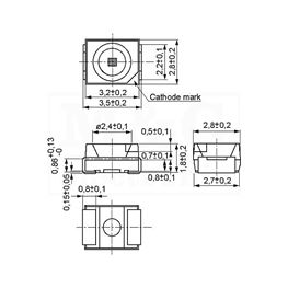 Picture of LE DIODA SMD PLCC PLAVA