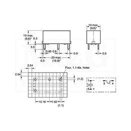 Picture of RELEJ OMRON G6B-1114P-US-5VDC   1xNO 5A