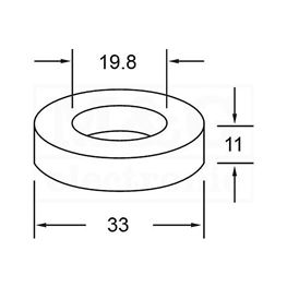 Slika za FERITNI PRSTEN T130-26