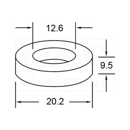 Slika za FERITNI PRSTEN T80-26B