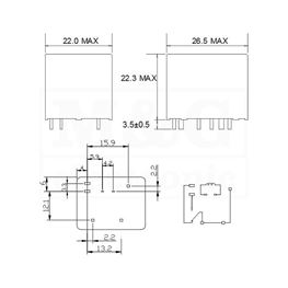 Picture of RELEJ FIC FRA24-WD 1xU 24V 30A 362R