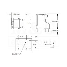 Slika za RELEJ FIC FRA3C-DC12 1xU 12V 15A 120R