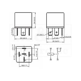 Slika za RELEJ FIC FRC1B2A-1-DC12V 1xU 40A 90R