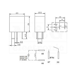 Picture of RELEJ FIC FRC7A-S-DC12V 1xU 25A 120R