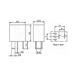 Picture of RELEJ FIC FRC7C-4SN-DC24V 1xU 25A 384R