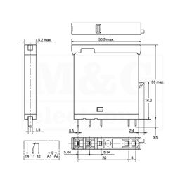 Picture of RELEJ OMRON G2RV-1-S-21VDC