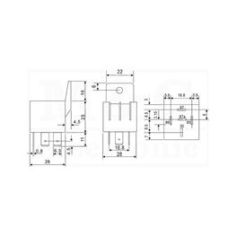 Slika za RELEJ RAYEX LD-12P SPDT 40A 12V DC