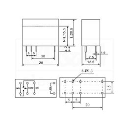 Picture of RELEJ RAYEX LMR1-48D 1xU 16A 48V DC