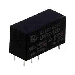 Slika za RELEJ RAYEX LMR2-12D 2xU 5A 12V DC