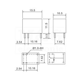 Slika za RELEJ RAYEX LU-24 1xU 3A 24V DC