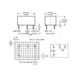 Slika za RELEJ OMRON G6C-1114P-US-24VDC 1xNO 10A