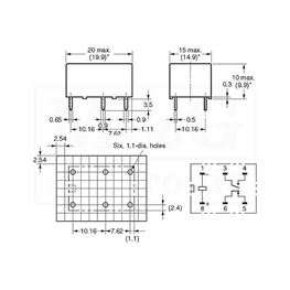 Picture of RELEJ OMRON G6C-2114P-US-24VDC NO+NC 8A