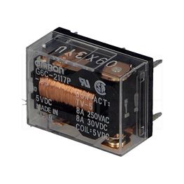 Slika za RELEJ OMRON G6C-2117P-US-5VDC   NO+NC 8A