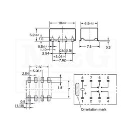 Slika za RELEJ OMRON G6K-2F-12VDC 2xU 1A