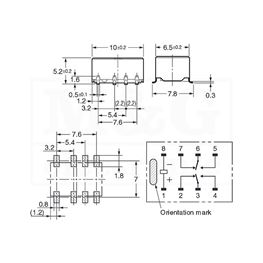 Slika za RELEJ OMRON G6K-2FY-5VDC   2xU 1A