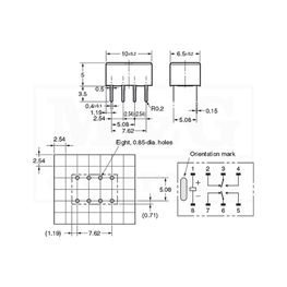 Slika za RELEJ OMRON G6K-2P-3VDC   2xU 1A