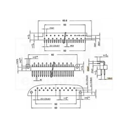 Picture of KONEKTOR DIN 41617 21 PIN MUŠKI