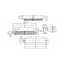 Picture of KONEKTOR DIN 41617 31 PIN ŽENSKI L