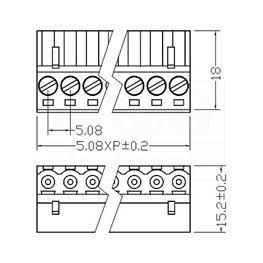 Picture of SISTEM KLEMA UGAONA 5,08 mm 10 POL.