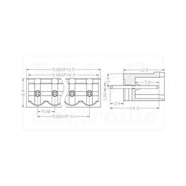 Slika za SISTEM KLEMA VERTIKALNA ZAT. 5,08 mm 10 POL.