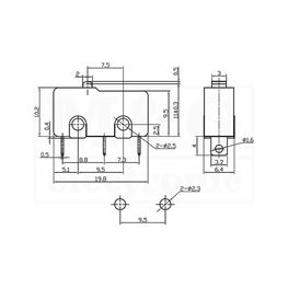 Slika za PREKIDAČ MIKRO Tip 01-1 250V 5A