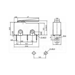 Slika za PREKIDAČ MIKRO Tip 01-2 250V 5A