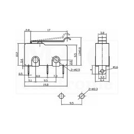 Slika za PREKIDAČ MIKRO Tip 01-4 250V 5A