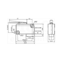 Picture of PREKIDAČ MIKRO Tip 02-2 250V 16A