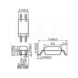 Slika za OPTOKAPLER LTV 357T Smd