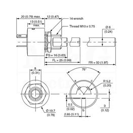 Picture of POTENCIOMETAR PRECIZNI Tip PE30 47K