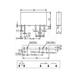 Picture of RELEJ HONGFA HF41F/048-ZS 1xU 6A 48V