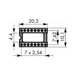 Picture of PODNOŽJE IC STANDARD DIL 16