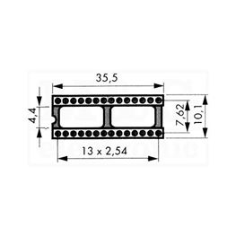 Picture of PODNOŽJE IC STANDARD DIL 28 U