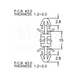 Slika za ODSTOJNIK Tip 5  15 MM